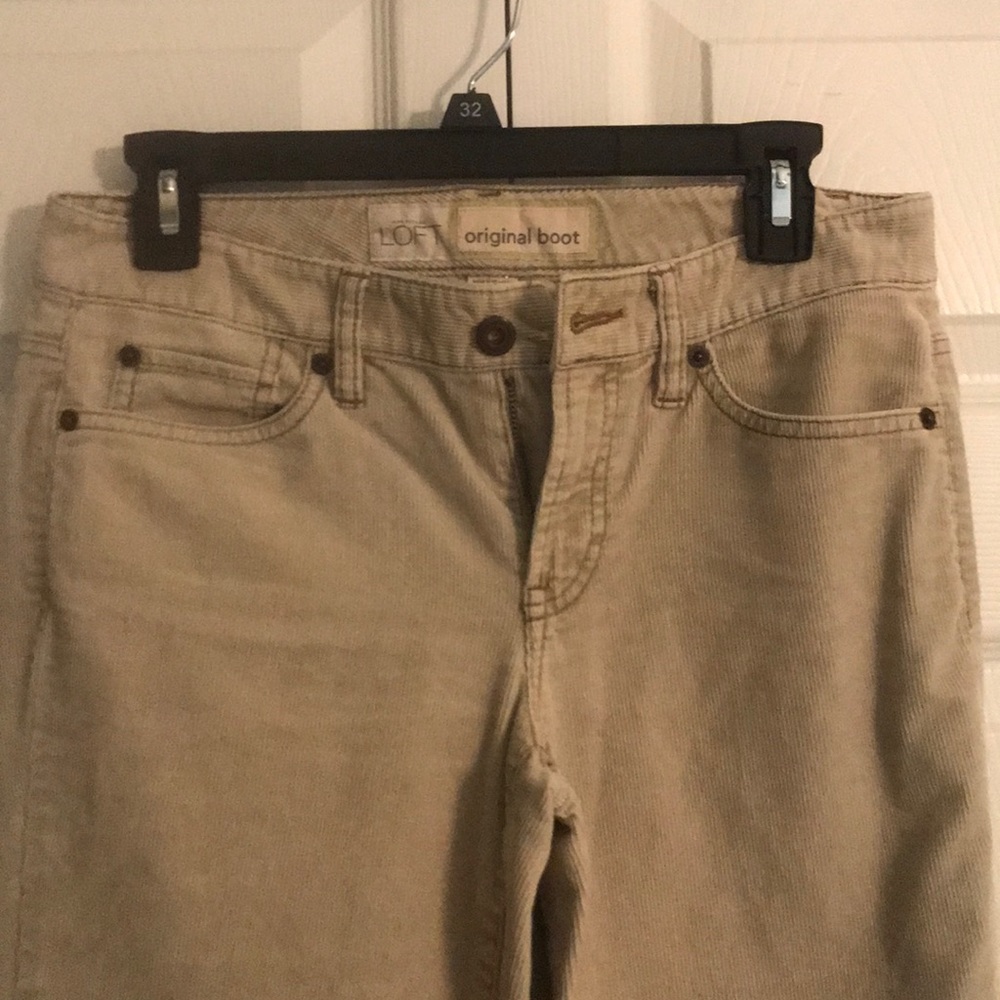 Boot cut corduroy pants